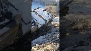 АТС 59 вымораживание . Тянем лебёдкой