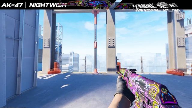 CS2 AK-47 | Nightwish - Skin showcase all floats [4K60FPS] смотреть онлайн