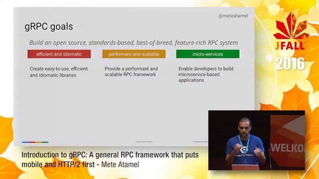 J-Fall 2016 Speaker Mete Atamel - Introduction to gRPC смотреть онлайн