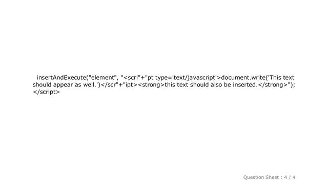 JavaScript : Executing script elements inserted with .innerHTML