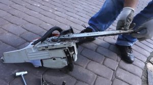 Установка цепи в бензопилу