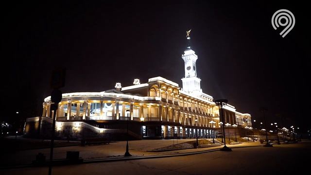 Северный речной вокзал зимой