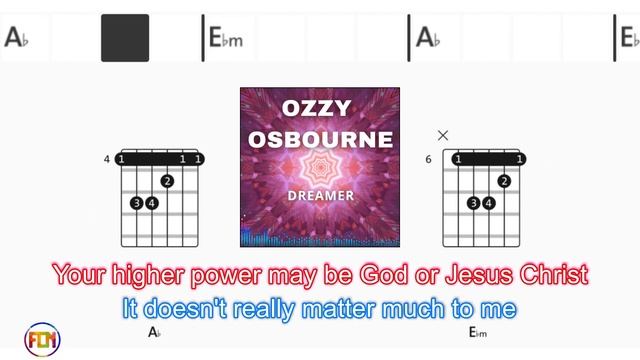 OZZY OSBOURNE Dreamer - Guitar Chords & Lyrics HD смотреть онлайн