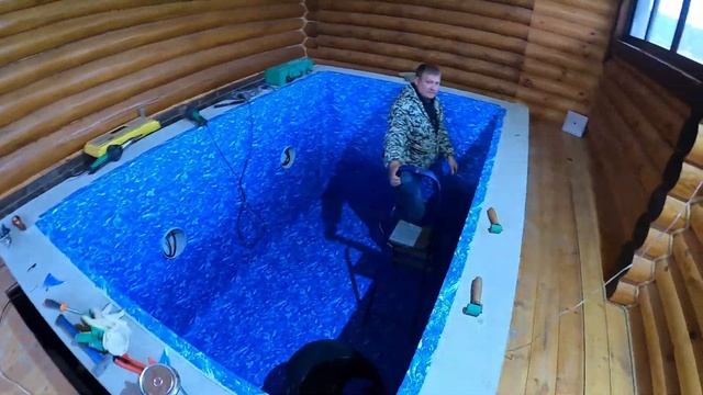 Строительство бассейна из несъемной опалубки Часть 2. Строительство бассейна в бане смотреть онлайн