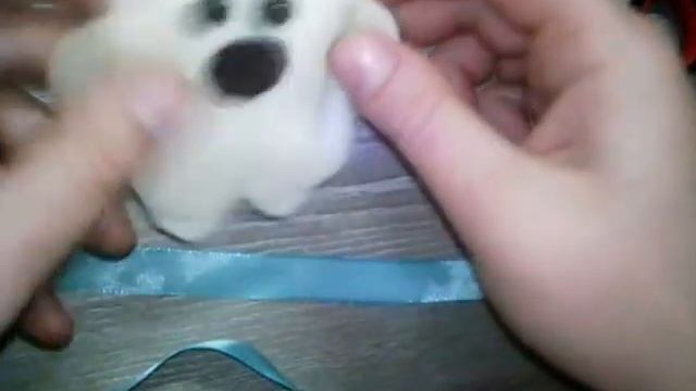 Новогодний DIY. Украшение на елку. Полярный мишка из фетра. смотреть онлайн