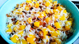 🍚🍇🍯А на десерт сладкий плов с изюмом и тыквой!🌿