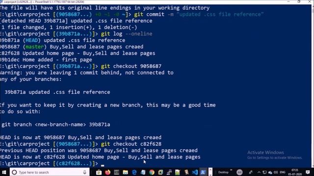 Git Tutorial : How to restore file from old commit in GIT [Sample Project] смотреть онлайн