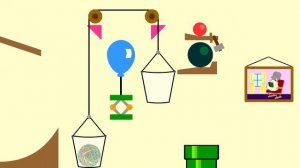 2D Animated Rube Goldberg Section