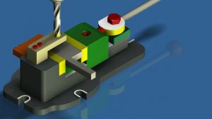 device with eccentric clamp (приспособление с эксцентриковым зажимом)