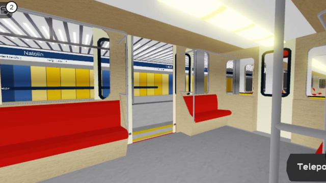 поездка на метровагоне Номерной на линии М1 Варшавского метро (кабаты-имелин) смотреть онлайн