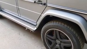 Бархатный выхлоп на Mercedes G63 2015 года