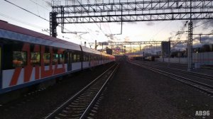 Электропоезда ЭГ2Тв и ЭП2Д на станции Кунцевская (МЦД-1)