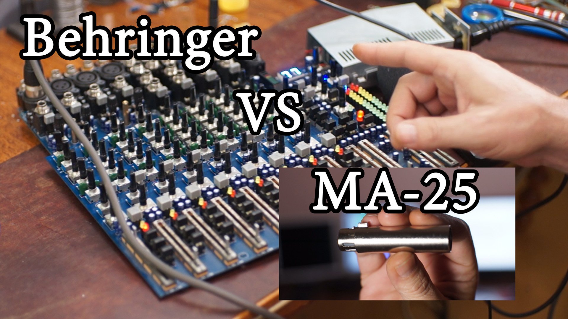 Реставрация микшерного пульта Behringer и сравнение звучания с преампом МА25