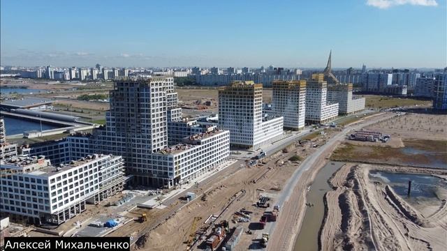 Глоракс Аура Василеостровский Glorax Aura Vasileostrovsky St. Petersburg  Санкт-Петербург  с высоты