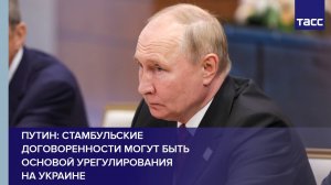 Путин: стамбульские договоренности могут быть основой урегулирования на Украине