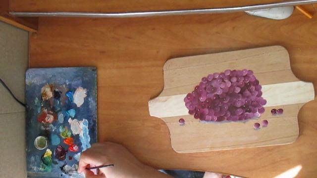 Виноград Рисование пальцами смотреть онлайн