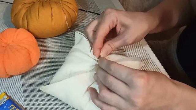 Текстильная тыква своими руками