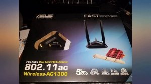 ASUS PCE-AC56 Dual-Band 2x2 AC1300 WiFi PCIe Adapter with Heat Sink, Detachable review