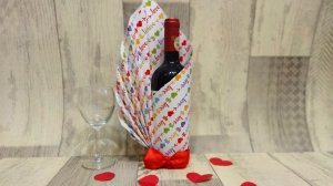 Как красиво упаковать бутылку