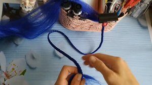 Плетём косички из канекалона