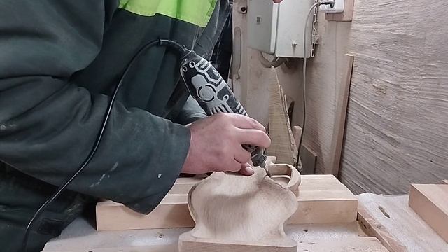 УШМ, дремель в работе с Массивом дуба.Продолжение.