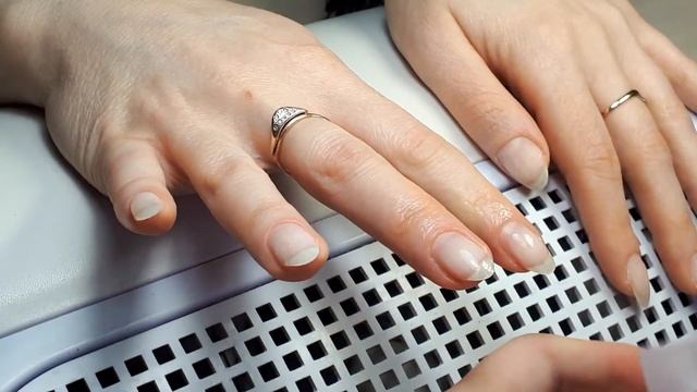 Маникюр на клиенте. Экспресс дизайн с гелем паутинкой. Камуфлирующая база от Global Fashion