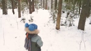Прогулка в зимний лес!!! Часть1