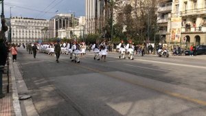 Эвзоны. Королевская гвардия Греции. Маршировка и оркестр