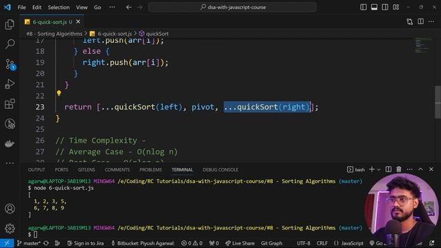 Data Structures in Javascript ( Quick Sort Algorithm ) | Frontend DSA Interview Questions