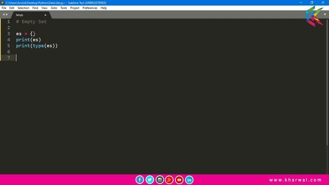 Set in Python Programming | Part 01