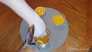 Витаминный чай с облепихой,  манго и апельсином