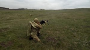 Стрельба из ПК с пулемётной системой Скорпион на полигоне