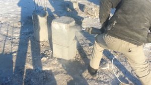 Фундамент на забивных сваях за 1 день (в любое время года)
