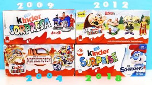 Мотокойоты, Лига справедливости, Смурфики! Раритетные Киндер Сюрпризы Kinder Surprise unboxing