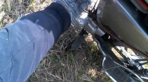 Как едет альфа 110 кубов с пиленной головой