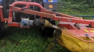 Роторна коса КРН 1.35 с доработка к ней(обгонная муфта)на мини трактрре DW 244-AT