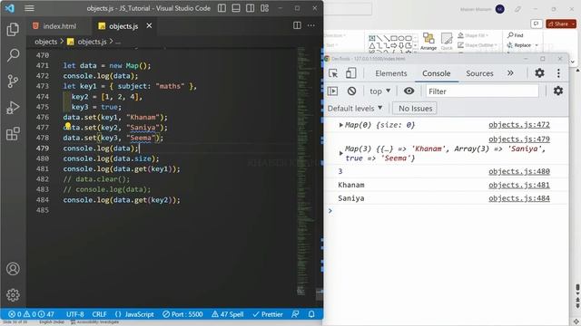 Object Maps in JavaScript  - Part- 16 || JavaScript tutorial for Beginners || Tutorial - 43