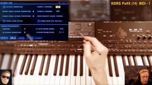 KORG Pa4X #14 Настройка MIDI#1 2021/05/12