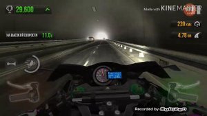 Гонка на Kawasaki Ninja H2 на скорости 400 км\час