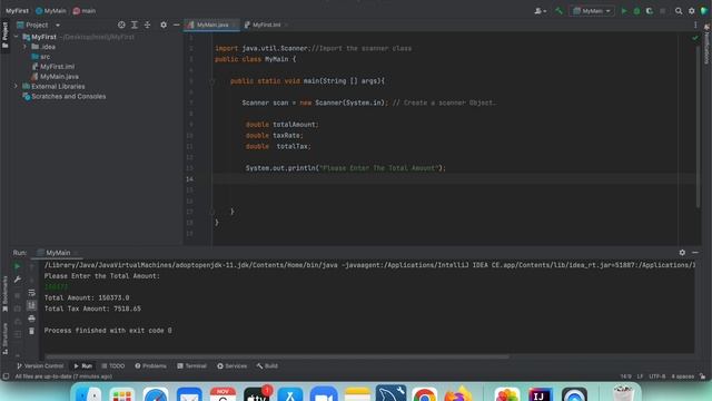 Basis Java Tax Calculator Includes using Java variable, Scanner Class and Calculate amount. смотреть онлайн