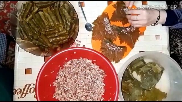 Япрак сармасы . Вкусная долма из листьев винограда