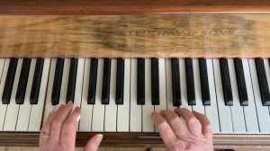 Piano scales exercise.   2 against 1