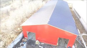 Ангар из сэндвич панелей