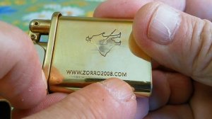 New vintage ZORRO ULTIMATE JUSTICE petrol pocket lighter Новая бензиновая зажигалка