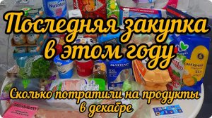 Закупка на долгие выходные. Сколько потратили на продукты в декабре.