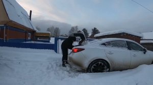 Мазда 6 gj полный передний привод на глубоком снегу. Честный обзор.