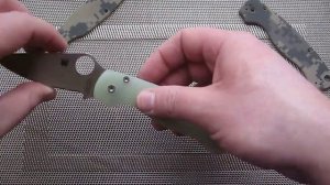 Spyderco paramilitary  призрак (ghost g10)