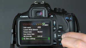 The Canon 1300D Rebel T6 Menu Tabs | Menus Tab settings in the EOS #1300D - Youtube