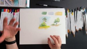 Начало работы с акварельными карандашами