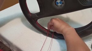 Перетянули руль БМВ Е 36 китайской оплеткой. Перетяжка руля БМВ